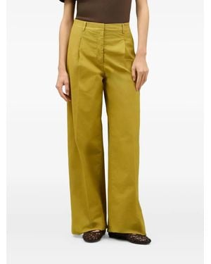Boglioli Wide-Leg Trousers - Yellow