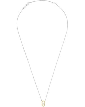 Tous Golden Pendant Necklace - White