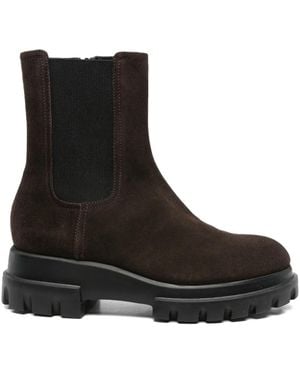Agl Attilio Giusti Leombruni 40Mm Elastic-Panel Round-Toe Boots - Black