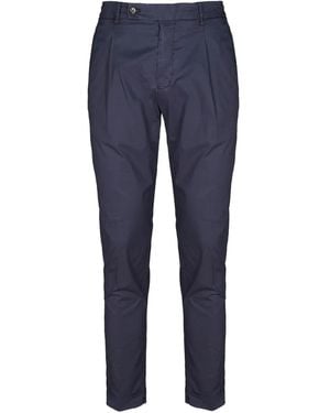 Berwich Pleat-Detail Pants - Blue
