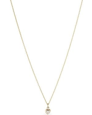 Sophie Bille Brahe Lily Coeur Simple Diamond Necklace - Metallic