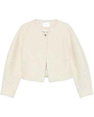 Soft Goat Chaqueta De Bouclé - Neutro