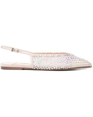 Le Silla Gilda Slingback Flat Pumps - White