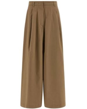 Thelatest Daisy Flared Skirt - Natural