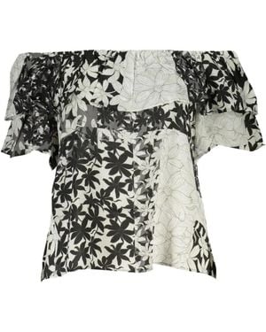 Desigual Floral-Print Blouse - White