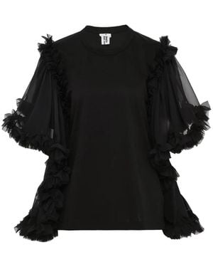 Noir Kei Ninomiya Ruffled Blouse - Black