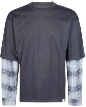 Woc Nazare' Layered-Sleeve T-Shirt - Blue