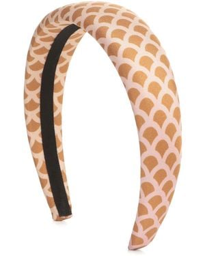 Sergio Rossi Mermaid Silk Hair Band - Blanco