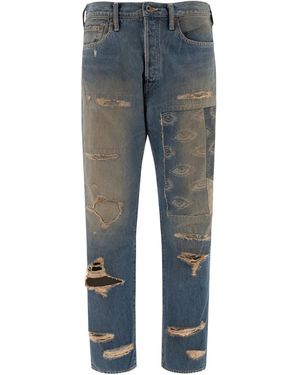 Kapital Jean À Motif Œil - Bleu