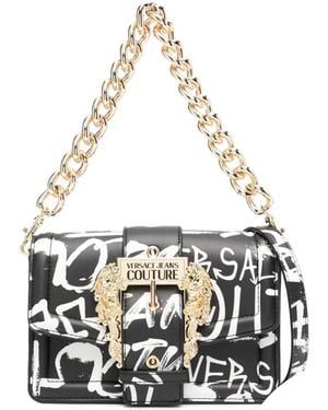 Versace Jeans Couture グラフィティ ショルダーバッグ - ホワイト