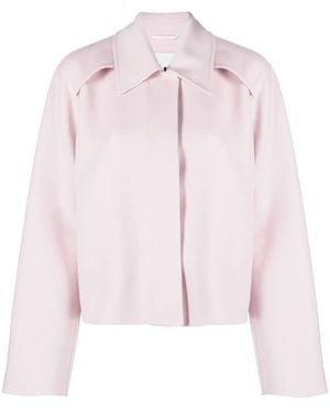 Jil Sander Collared Wool Jacket - Pink