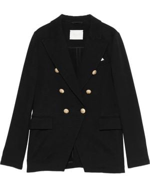 Circolo 1901 Double-Breasted Blazer - Black