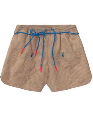 Nike X Off- Grid-Pattern Shorts - Natural