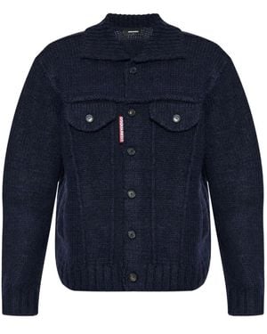DSquared² ロゴ カーディガン - ブルー