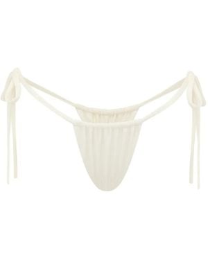 FAE SWIM Birdie Bikini Briefs - White