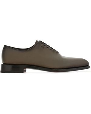 Ferragamo Tramezza Lace-Up Oxford Shoes - Brown