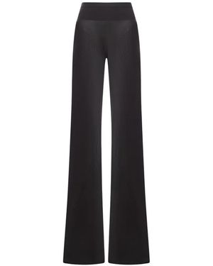 Rick Owens Bias Ribbed Waistband Pants - Black