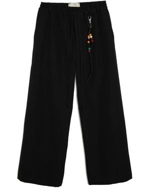 Song For The Mute Drawstring Trousers - Black