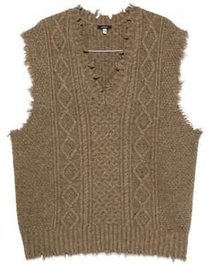 R13 V-Neck Top - Brown