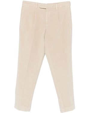 Dell'Oglio Pleated Corduroy Trousers - Natural