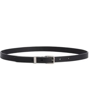 Jil Sander Cinturón De Piel - Blanco