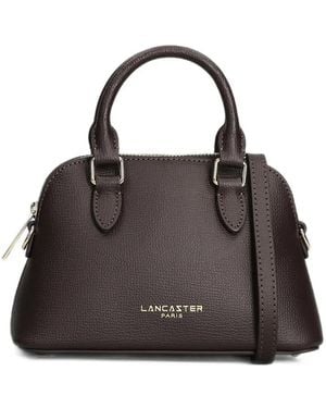 Lancaster Sierra Jia Grain-Texture Leather Tote Bag - Brown