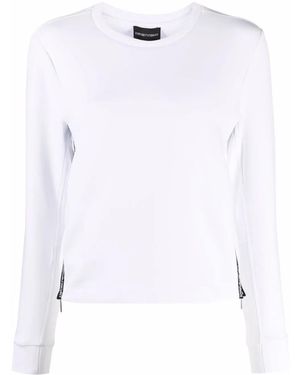 Emporio Armani ロゴトリム スウェットシャツ - ホワイト