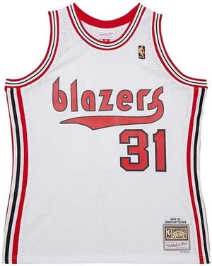 Mitchell & Ness X Nba Portland Trail Blazers Sebastian Telfair Tank Top - White