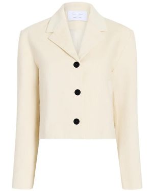 Proenza Schouler Nima Corduroy Cropped Jacket - White