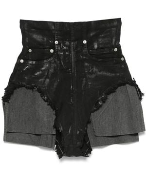 Rick Owens ダート カットオフ ショートパンツ - ブラック