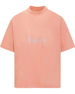 Bonsai オーバーサイズ Tシャツ - ピンク