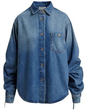 Essentiel Antwerp Drawstring-Sleeve Shirt - Blue