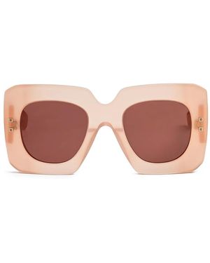 Balmain Square-Frame Sunglasses - Pink