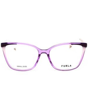 Furla Cat-Eye Frame Glasses - Purple