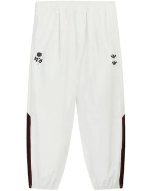 adidas X Willy Chavarria Logo-Print Track Trousers - White