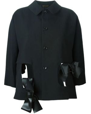 Comme des Garçons Bow-Detail Button-Fastening Jacket - Black