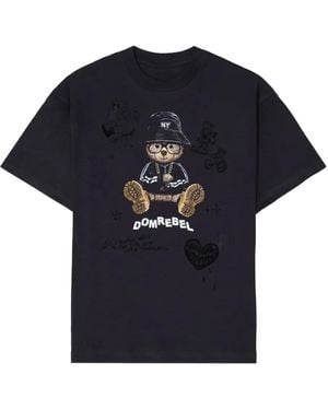 DOMREBEL Ny Bear Sketch T-Shirt - Black