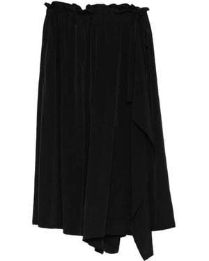 Y's Yohji Yamamoto Asymmetric Draped Skirt - Black