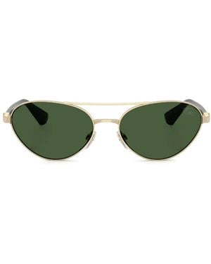 Burberry Be3165 Pilot-Frame Sunglasses - Green