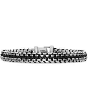 David Yurman Woven Box Chain Armband Aus Sterlingsilber 10Mm - Mettallic
