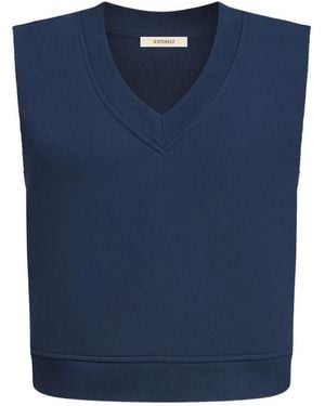 12 STOREEZ V-Neck Top - Blue