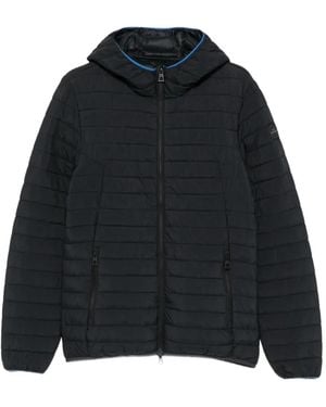 Piquadro Quilted Hooded Jacket - Black