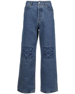 Loewe Vaqueros Con Aplique Del Logo - Azul