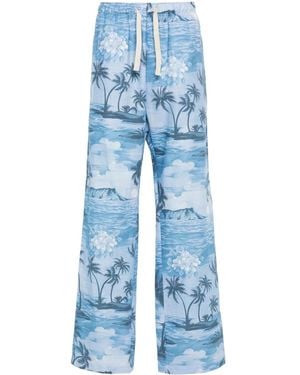 Palm Angels Trousers - Blue
