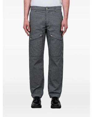 GIMAGUAS Brixton Stripe-Pattern Cargo Trousers - Grey