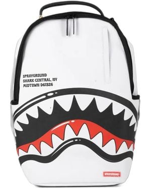Sprayground Shark-Print Backpack - Blue