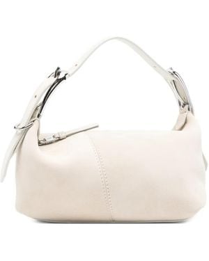 J&m Davidson Buckle Tote Bag - Natural