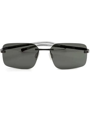 Tag Heuer Rectangle-Frame Sunglasses - Grey