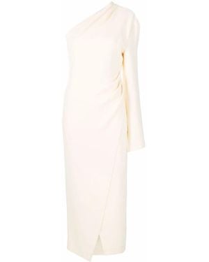 Nanushka Florence One Sleeve Midi Dress - White