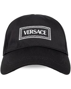 Versace Baseballkappe Mit Logo-Stickerei - Schwarz